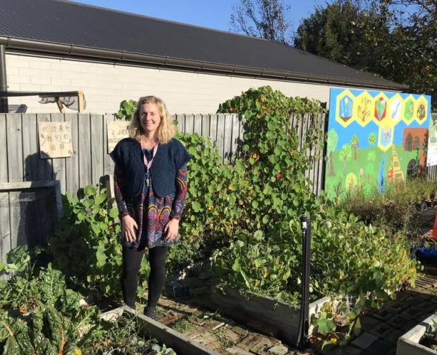 Bianca Woyak at Burnside Primary School. Photo: RNZ