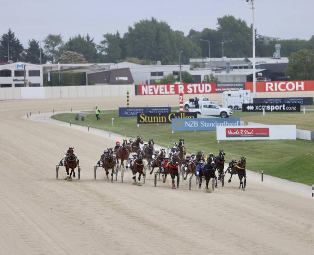 Racing started at Addington at 12.15pm. Photo: George Heard