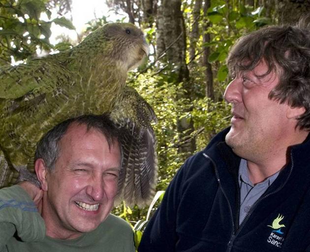 The famous "mating" incident during filming of a Stephen Fry BBC TV series. Photo: Supplied