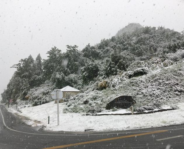 Snow in Arrowtown. Photo: Emma McDermott