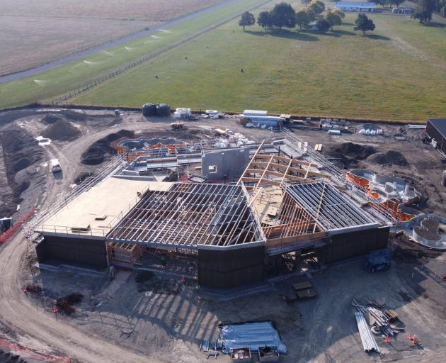 An aerial view of the Opuke Thermal Pools and Spa site on the edge of Methven. Photo: Supplied