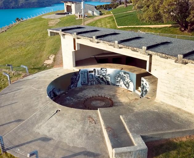 The gun emplacement after the restoration work. Photo: Geoff Sloan