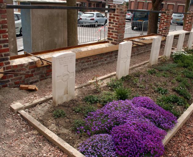 The graves of Capt Hill and Lt McLean today. PHOTO: MAGGIE PETCH