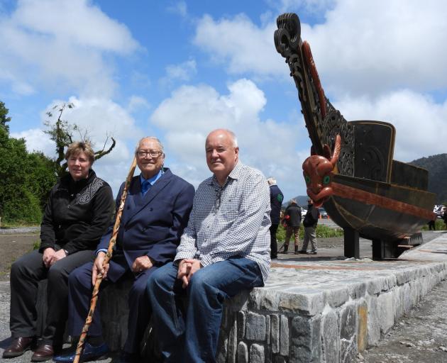 Marking the launch of the Te Kopikopiko o te waka viewing site for Fox Glacier in December 2022...