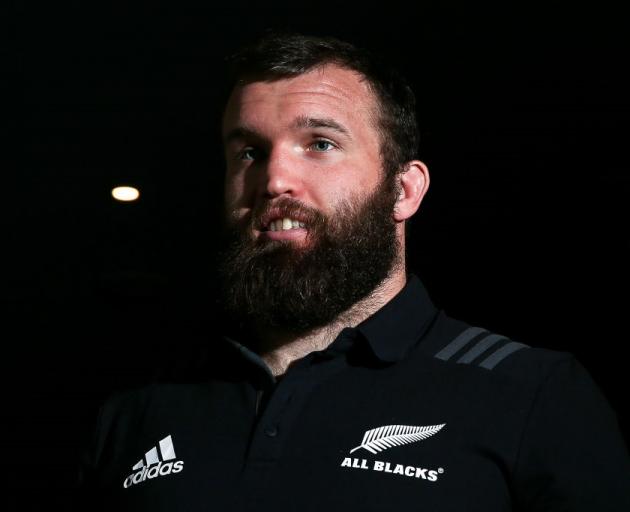 Liam Coltman has been named on the bench for the All Blacks for the Springboks test. Photo: Getty...