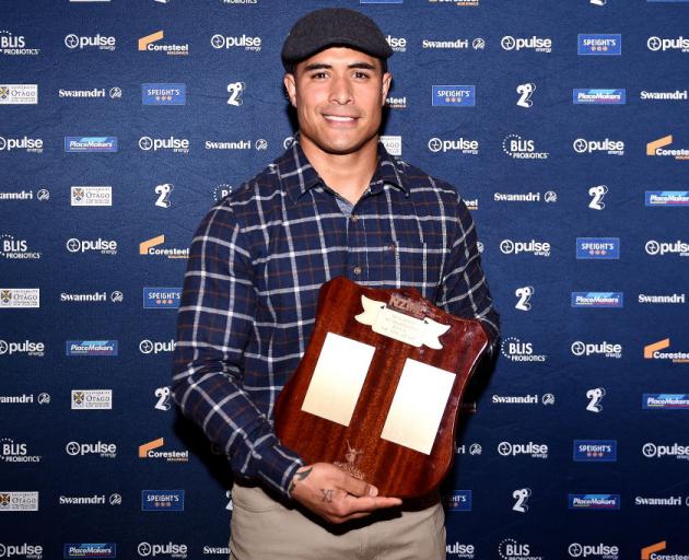 Aaron Smith was named Highlanders man of the year at the franchise’s annual awards night at Toitu...