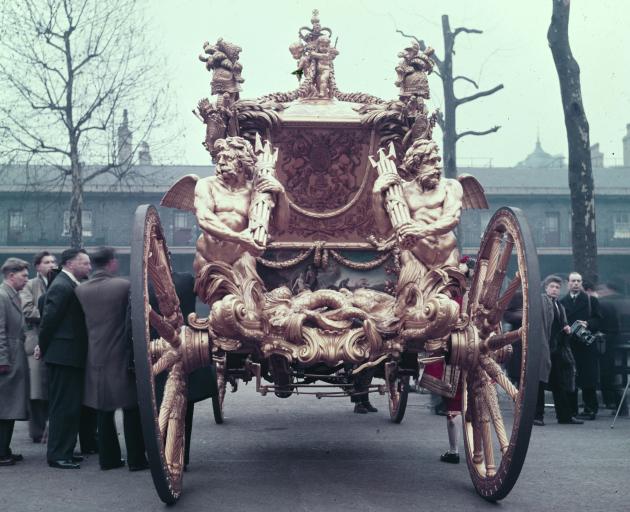 The four-tonne carriage was only sprung on leather and not very comfortable, the Queen said. Photo: Getty Images