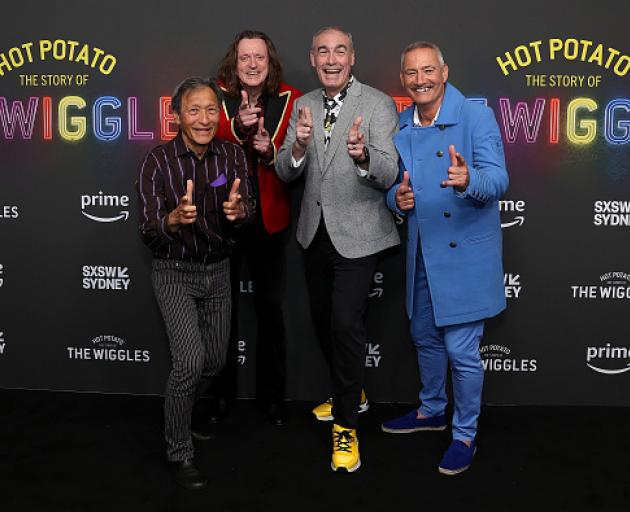 Jeff Fatt, Murray Cook, Greg Page and Anthony Field of the Wiggles attend the Hot Potato: The...