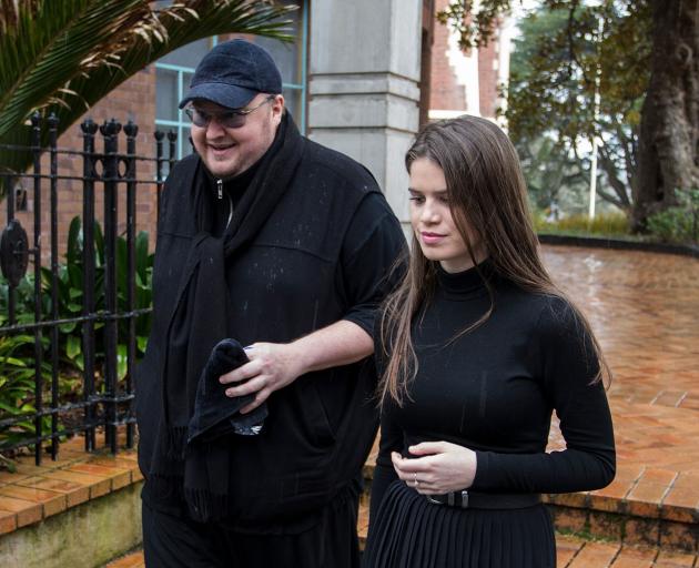 Kim Dotcom with wife Elizabeth Donnelly, Photo: Getty Images 