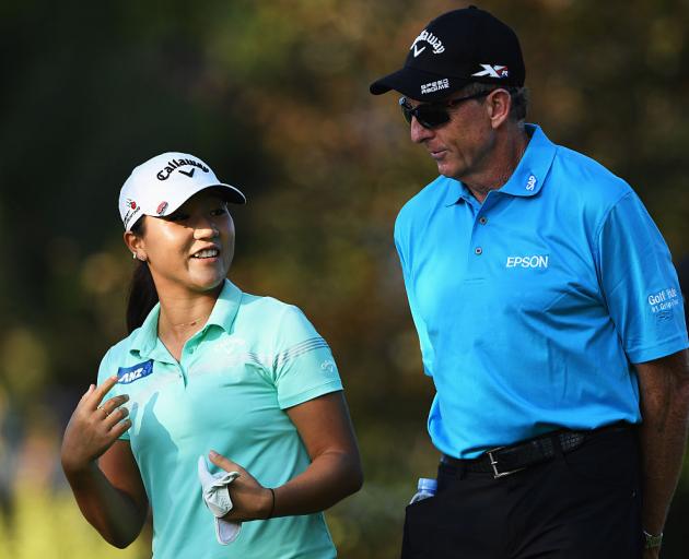 Lydia Ko with David Leadbetter in 2016.  Photo: Getty Images 