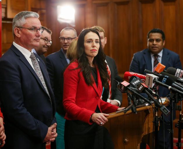 Newly appointed Labour leader Jacinda Ardern at Parliament yesterday. Photo: Getty Images 