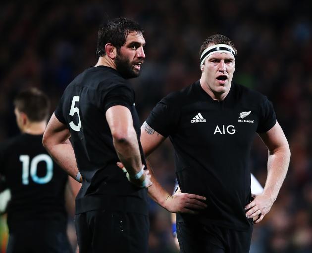 Sam Whitelock (left) and Brodie Retallick - quality efforts. Photo: Getty Images 