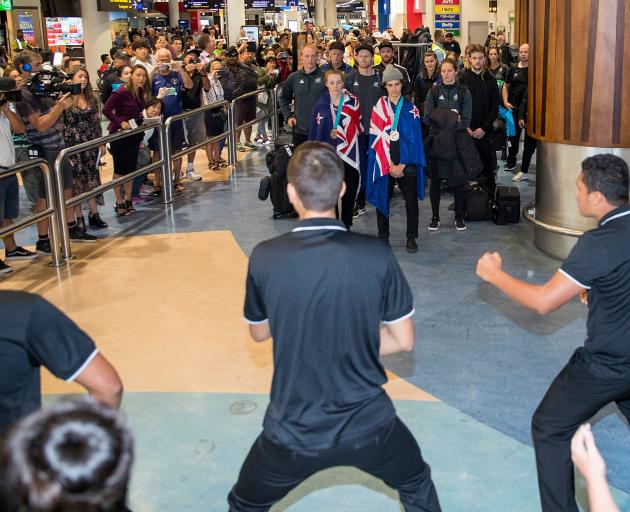 Rosehill College performed an official karanga from local iwi for the team. Photo: Getty Images 