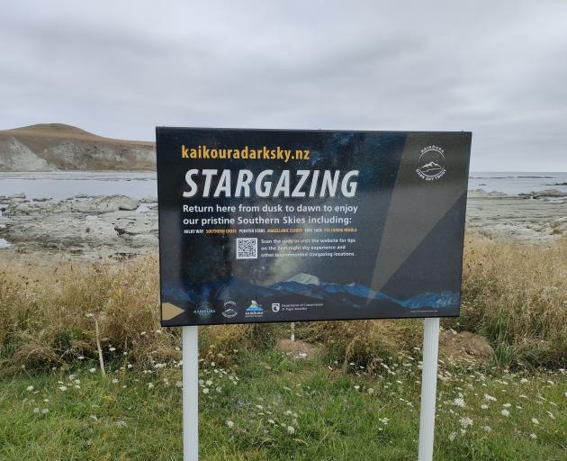 Signs have been placed at strategic locations around Kaikōura to highlight the town’s stargazing...