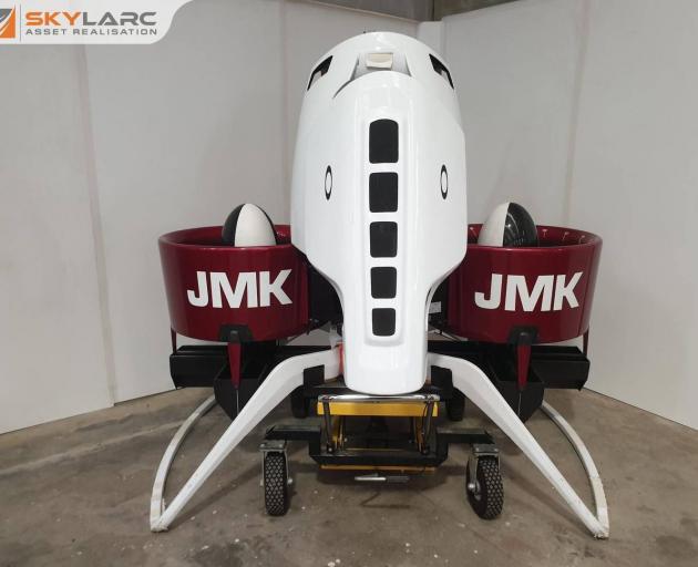 A prototype Martin Jetpack is up for sale in Christchurch. Photo: Supplied