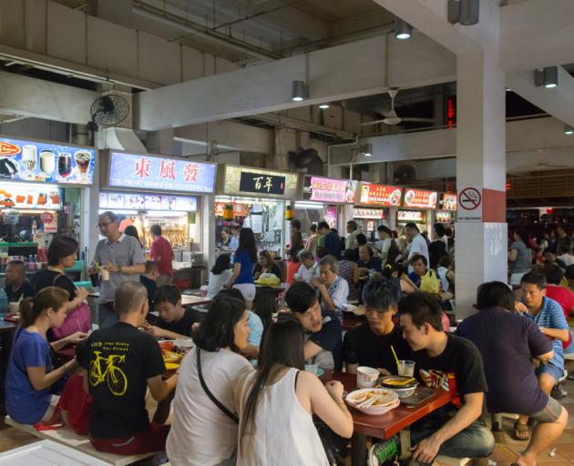 A popular foodcourt.