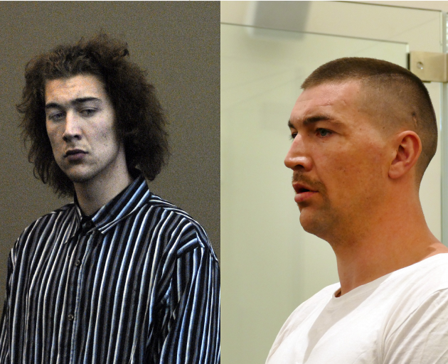 Alastair McFarlane in court in 2009 (left) and now for robbing the same Mosgiel dairy. Photos:...