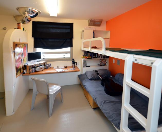 A double-bunk cell at Otago Corrections Facility. Photo: Stephen Jaquiery