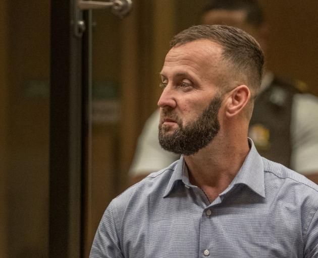 Nathan Smith is seen during the sentencing hearing for Christchurch mosque gunman. Photo: Getty Images