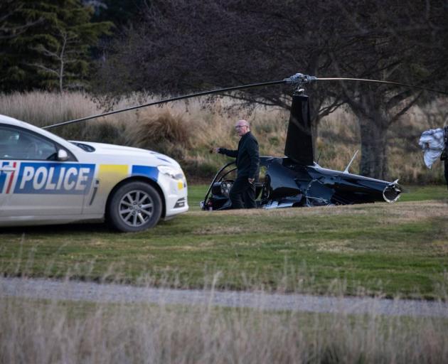 An investigation into the June 12 helicopter crash is ongoing. Photo: George Heard