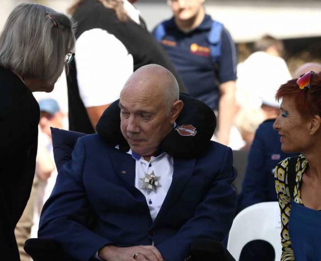 Former Christchurch mayor Bob Parker with wife (right) Lady Jo Nicholls-Parker. Photo: George Heard