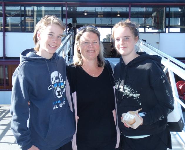 Among those having Covid-19 vaccinations on board historic steamship TSS Earnslaw, in Queenstown...