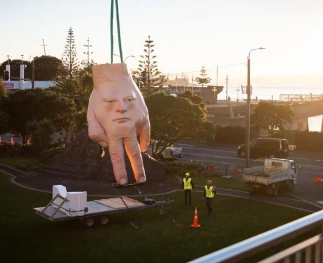 Quasi being installed in Wellington in 2019. Photo: Supplied / Wellington City Council / Mark...