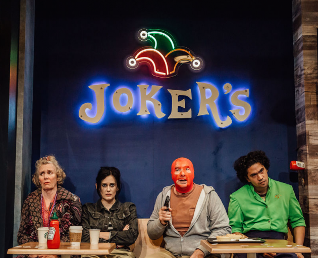 From left: Jennifer Ludlam, Jess Sayer, Simon Ferry and Richard Te Are in Mr Red Light. Photos:...