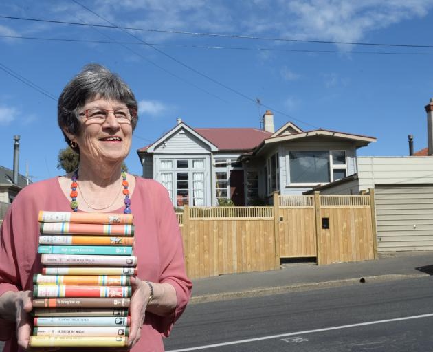 Liz Jack (73), daughter of Dunedin  romance writer Essie Summers, stands outside their former...