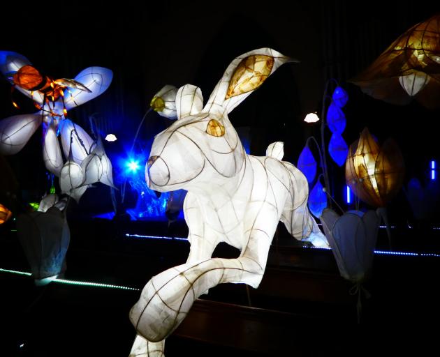 A close-up of a giant lantern at First Church. PHOTO: MARTYN BUYCK