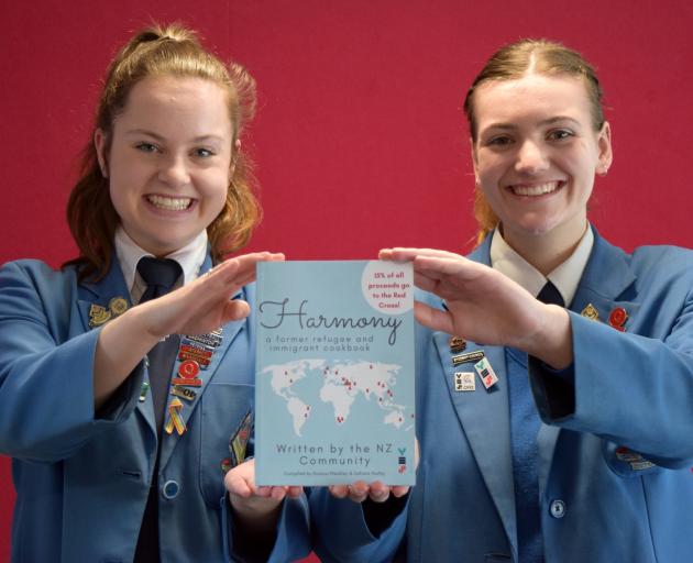 Queen’s High School pupils Sahara Hurley (left) and Acacia Weekley have compiled Harmony - A...