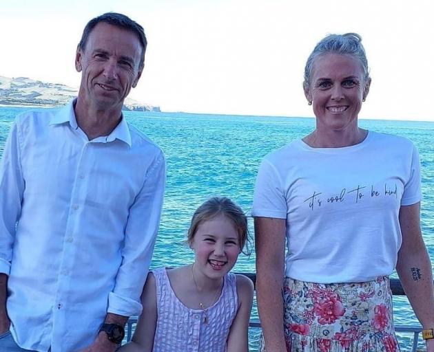 Dunedin Relay for Life ambassador Tamsyn Hayes is pictured with husband Glen McSkimming and...