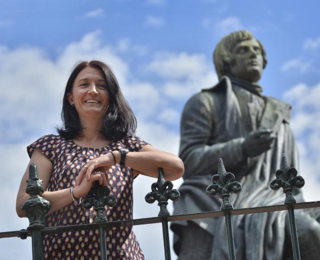 Poet Jill O’Brien uses ‘‘biting wit’’ to show a darker side to Robbie Burns. Photo: Gerard O'Brien