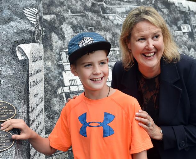Harry Willis and Ronald McDonald House South Island chief executive officer Mandy Kennedy at a...