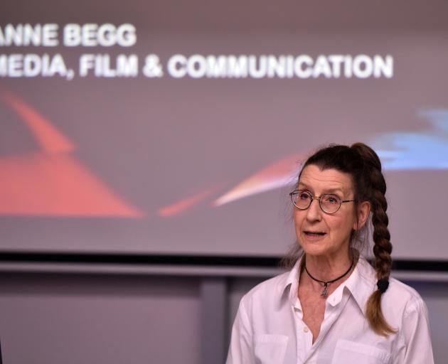 Anne Begg speaks at a Digital Expo at the University of Otago yesterday afternoon. PHOTO: GREGOR...