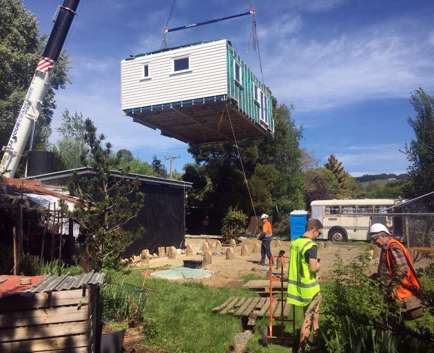 Assembled at Forsyth Barr Stadium then moved to site for completion, the house will be occupied...