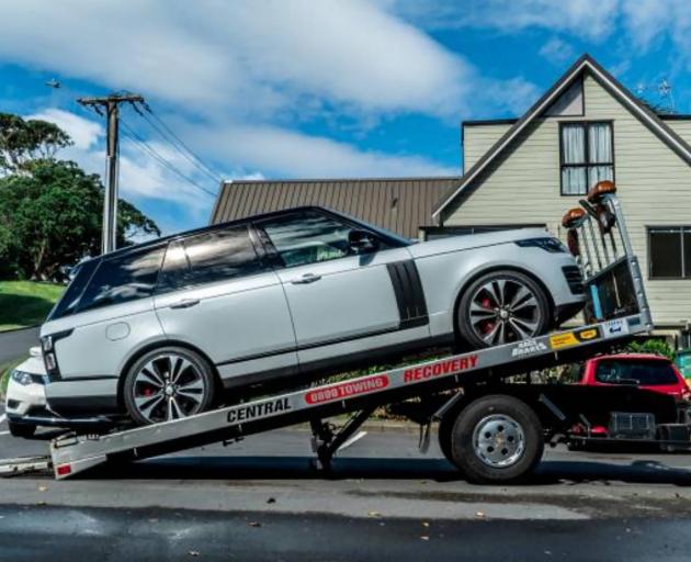 One of the Range Rovers seized by the police in Operation Nova, an investigation into the...