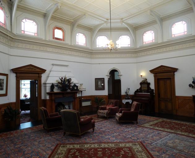 Burnside’s grand hall gives guests a stunning welcome.