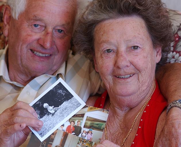 George and the late Betty Pridding, pictured in 2003, share memories of better times with their...