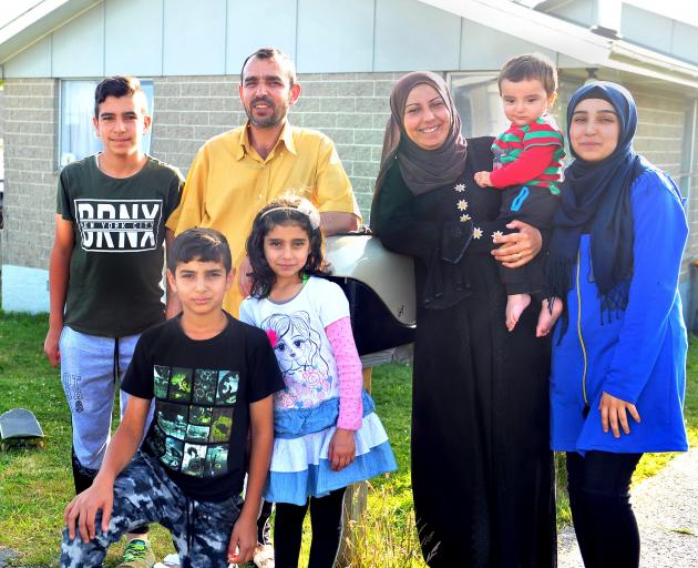 The Shahoud family have made a new life in Dunedin after escaping Syria. They are (from left)...