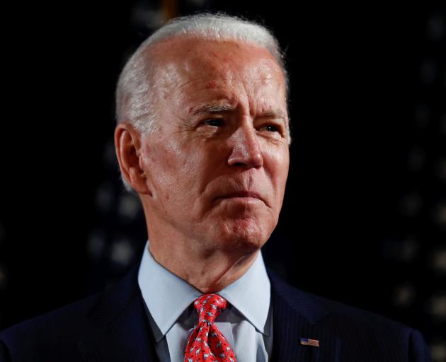 Joe Biden signalled he was ready for a bruising general election fight. Photo: Reuters 