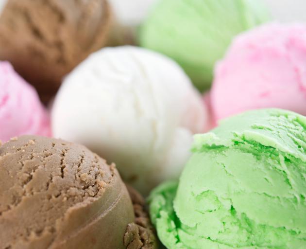 Close-up scoops of an assortment of ice cream. Photo: Getty Images