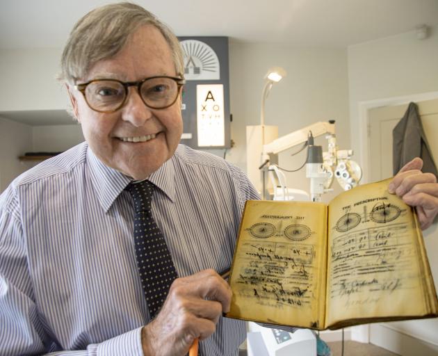 John Veale still writes his prescriptions by hand, like Christchurch's pioneering optometrist,...