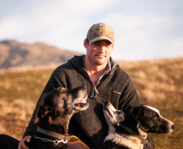 Ben Maxwell with some of his dogs. Mr Maxwell has traded Invercargill for farming in the Lindis Pass where he is head shepherd at Longacre Station. PHOTOS: SHANNON THOMSON