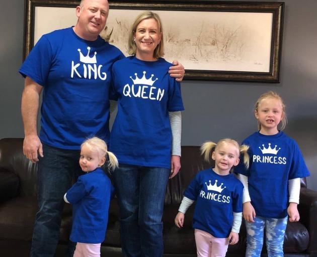 Graham and Lauren Dickason with their daughters Liane, Maya and Karla. Photo: Facebook