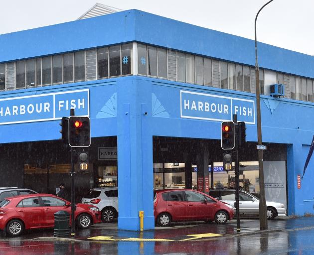 Harbour Fish’s shop in St Andrew St, Dunedin. PHOTO: PETER MCINTOSH