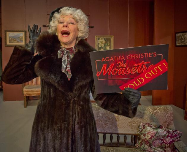 Dunedin actress Terry MacTavish, who plays Mrs Boyle in Agatha Christie’s The Mousetrap, shows...