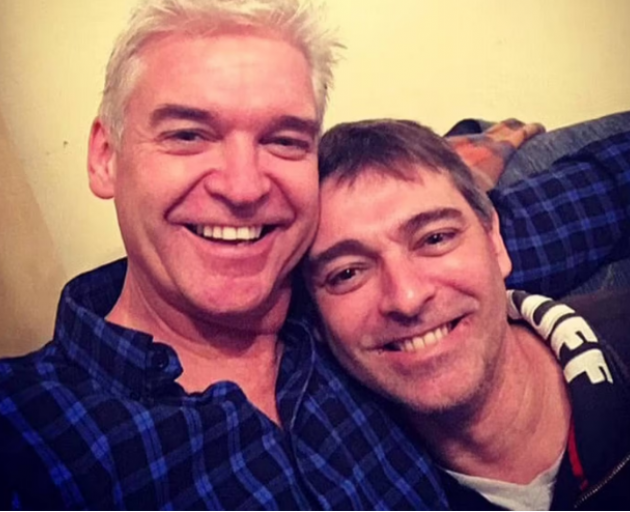 Phillip Schofield with his brother Timothy.