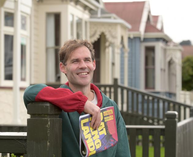 Waitepeka-raised author Murdoch Stephens on Castle St, as he returns to the University of Otago...