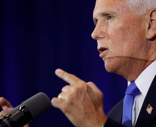 Mike Pence publicly began his campaign for the 2024 Republican US presidential nomination in...